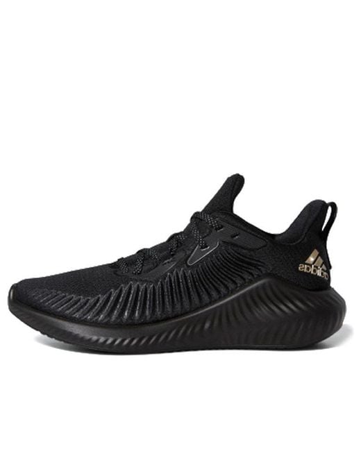 Adidas Black Alphabounce+ Run Shoes for men