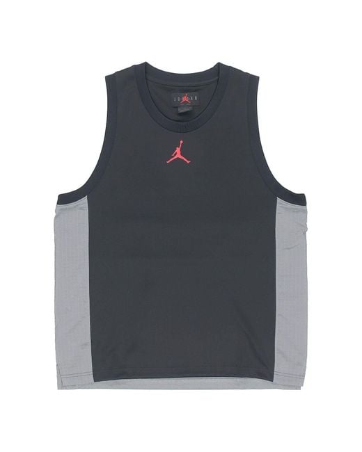 Nike Gray Dri-Fit Air Statement Splicing Quick-Dry Basketball Sports Vest for men