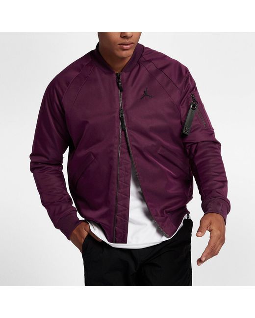 Nike Purple Sportswear Wings Ma-1 Jacket for men