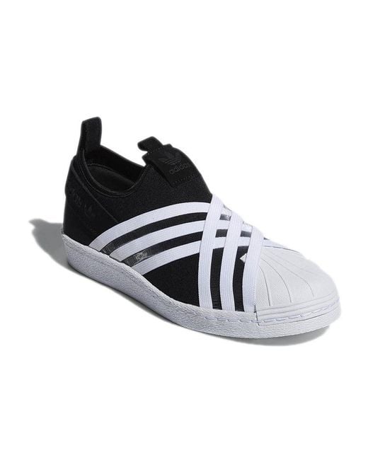 Adidas Black (Wmns) Superstar Slip-On 'Footwear'