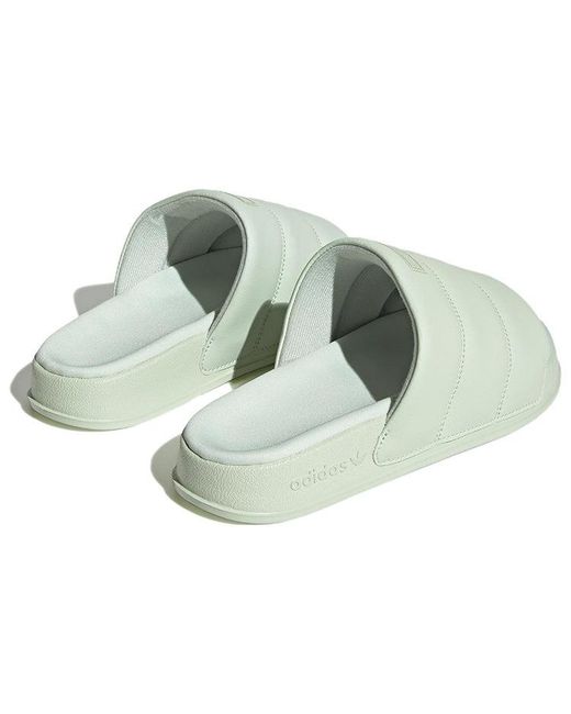 Adidas Green (Wmns) Adilette Essential Slide 'Linen'