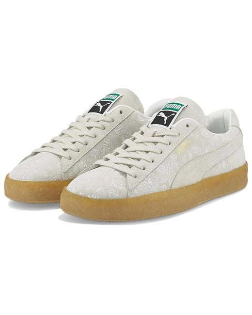 PUMA White Suede Crepe Embroidery for men