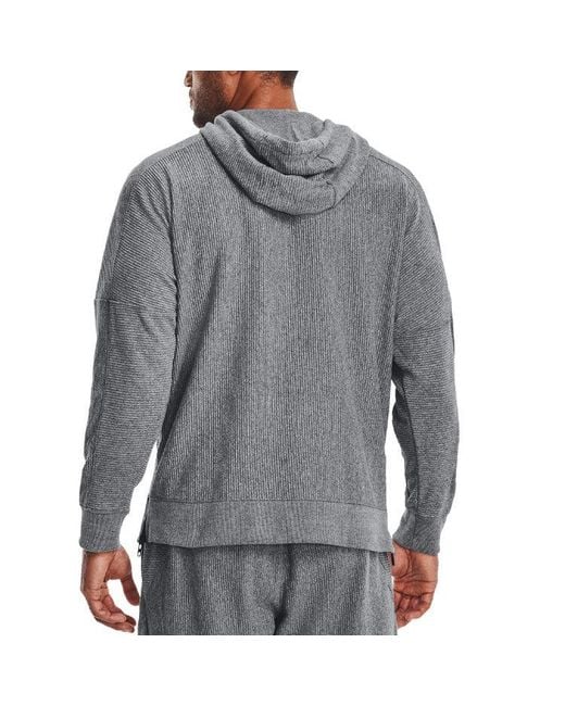 Under Armour Gray Ottoman Fleece Hoodie for men
