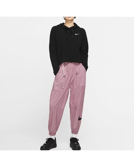 Nike Black (Wmns) Sportswear Cropped Hoodie
