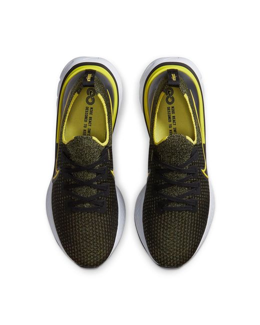 Nike Yellow React Infinity Run Flyknit 'Sonic' for men