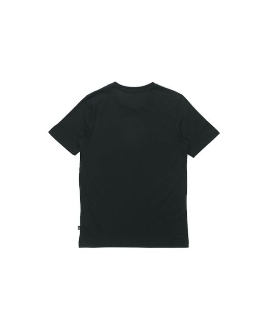 PUMA Black Big Logo Printed Short Sleeve Tee for men