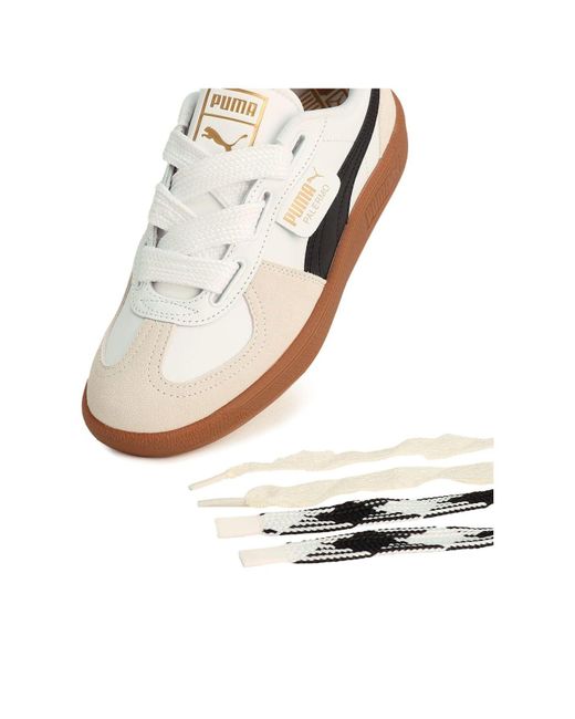 PUMA White (Wmns) Palermo Wide Lace Sd Vapor'