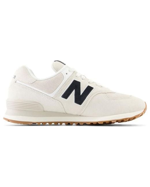 New Balance White 574 'Nimbus Gum' for men