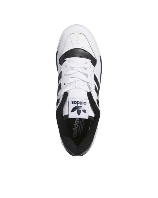 Adidas White Rivalry Low Shoes for men