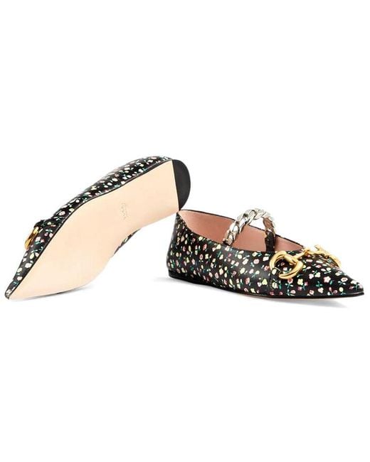 Gucci Black (Wmns) Pre-Loved X Liberty London Floral Ballet Flats