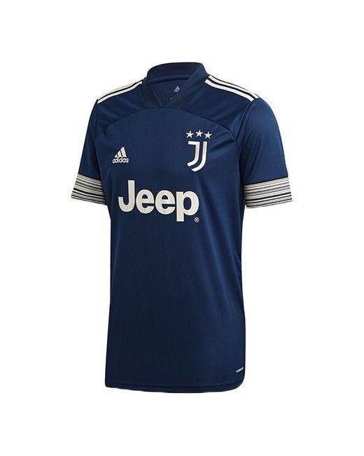 Adidas Blue Juve A Jsy Juventus Away Fan Edition V Neck Sports Jersey for men
