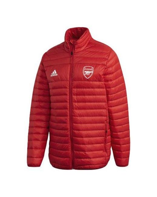 adidas Afc Ssp Dw Jk Arsena Soccer/footba Down Jacket Red for Men | Lyst