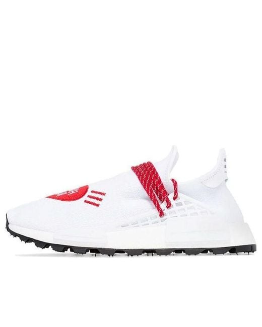 Adidas White X Pharrell X Human Made Nmd Hu 'Love' for men