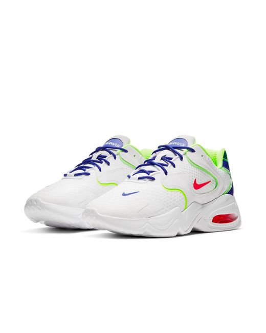 Nike White Air Max 2X Amd Bright Crimson Burst' for men