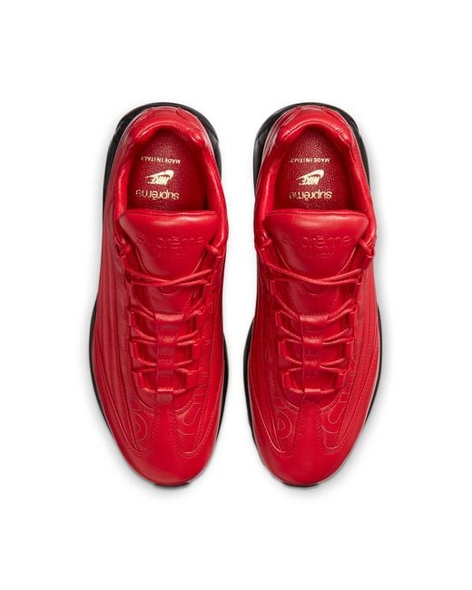 シューズ supreme nike air max 95 lux red 27.5 Supreme Nike Lux 95s (UK 7.5)