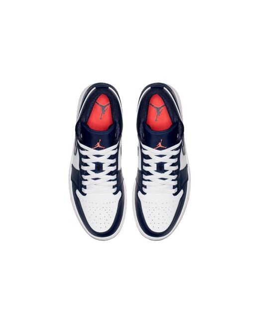 Nike Blue 1 Retro Low 'Obsidian Ember Glow' for men