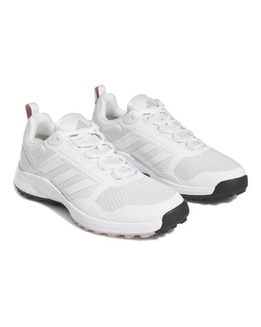 Adidas White (Wmns) Zoysia Spikeless Golf Shoes 'Cloud Wonder Taupe'