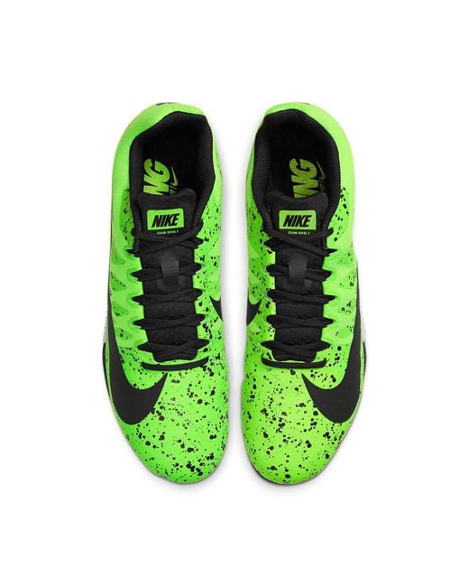Nike Green Air Zoom Rival S 9 Spikes 'Electric Speckled' for men