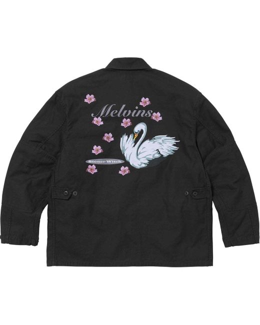 Supreme Black X Melvins Bdu Jacket for men