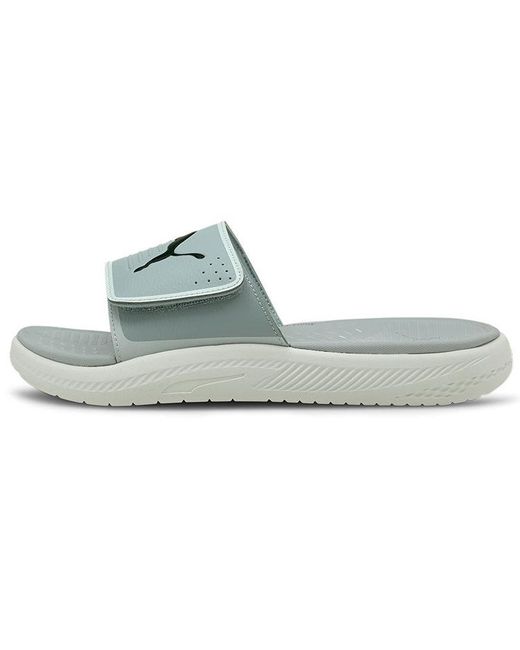 PUMA Blue Softride Slide 'Quarry' for men