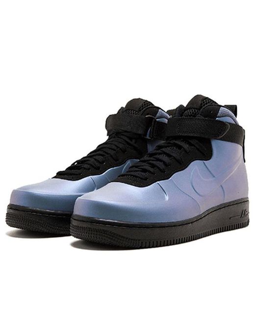 Nike Blue Air Force 1 Foamposite 'Light Carbon' 2018 for men