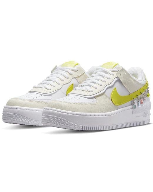 Nike White (Wmns) Air Force 1 Shadow Se 'Pale Ivory Light Zitron'