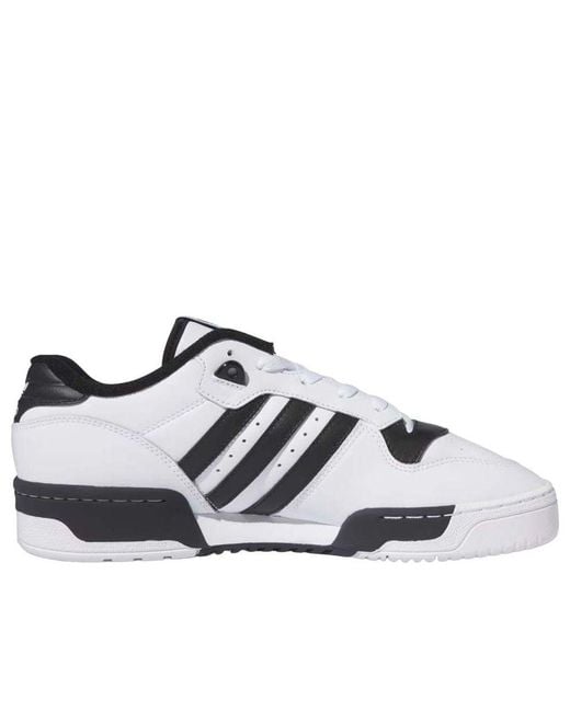 Adidas White Rivalry Low Shoes for men