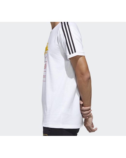 Adidas White Neo M Pnda 3S Lg T T-Shirt for men