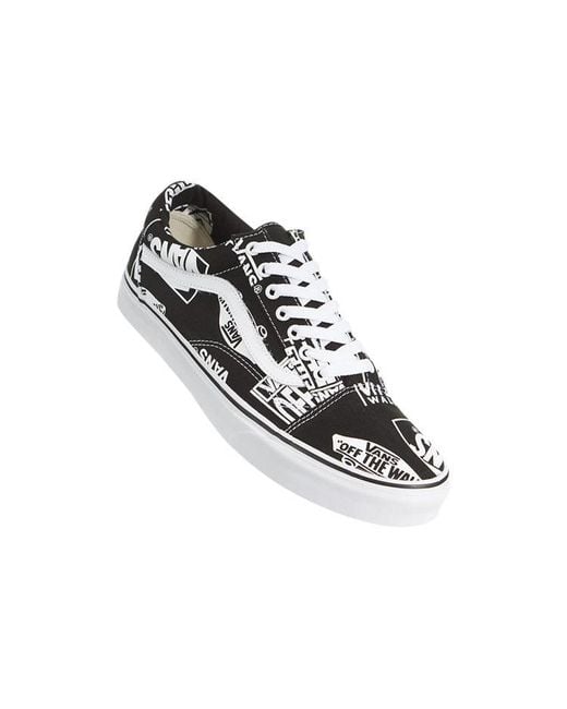Vans Black Old Skool 'Logo Mix' for men