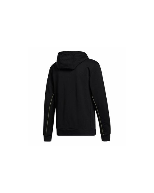Adidas Black Rose Fullzip Basketball Sports Long-Sleeve Hooded Jacket for men