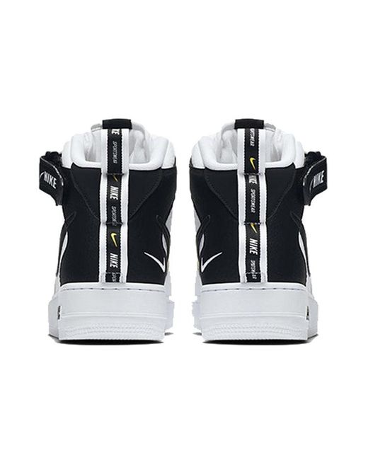 Nike Black Air Force 1 Mid '07 Lv8 for men