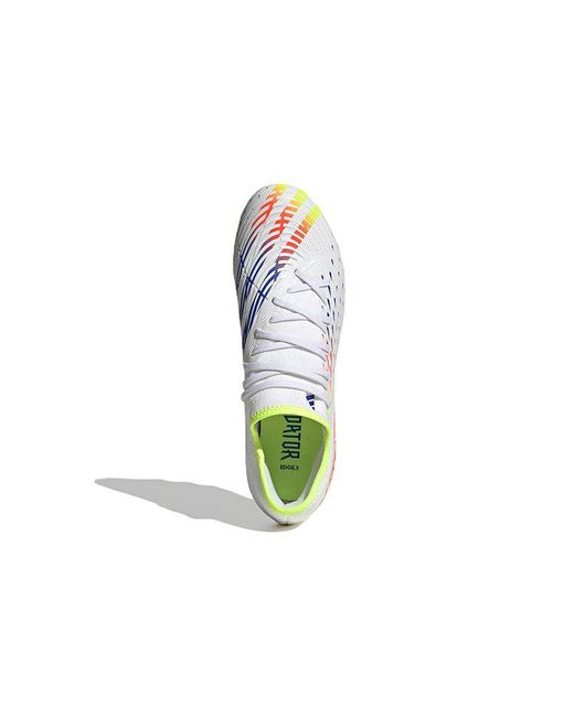 Adidas White Predator Edge.3 Hg Ag for men