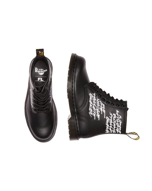 Dr. Martens Black Futura Laboratories X 1460 'Embroidered' for men