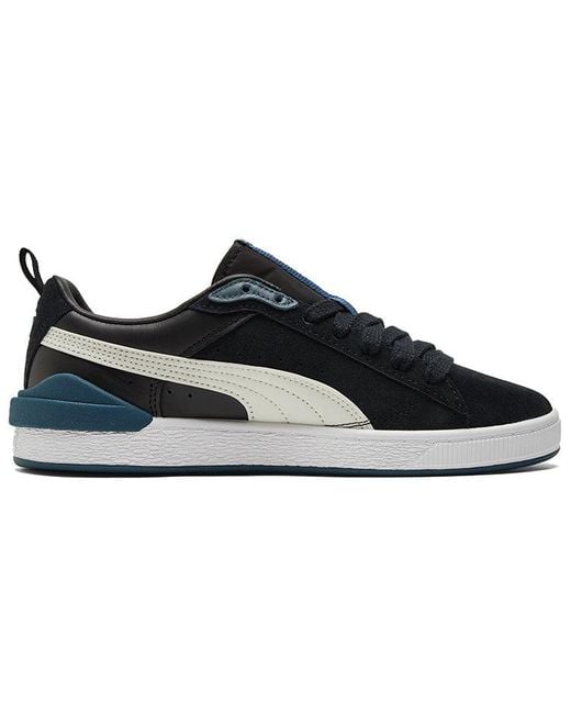 PUMA Black Suede Bloc Sneakers for men