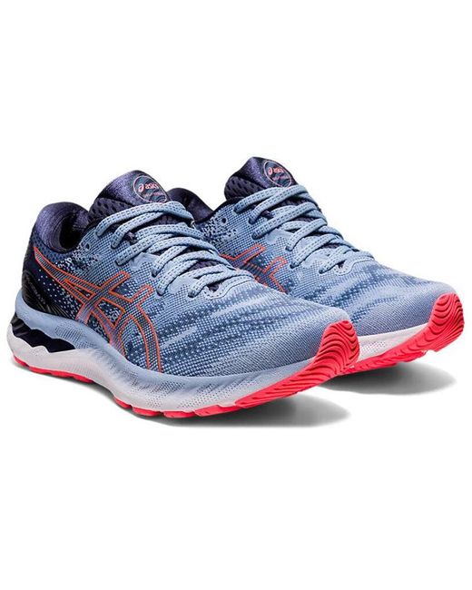 Asics Blue (Wmns) Gel Nimbus 23 Wide 'Mist Blazing Coral'