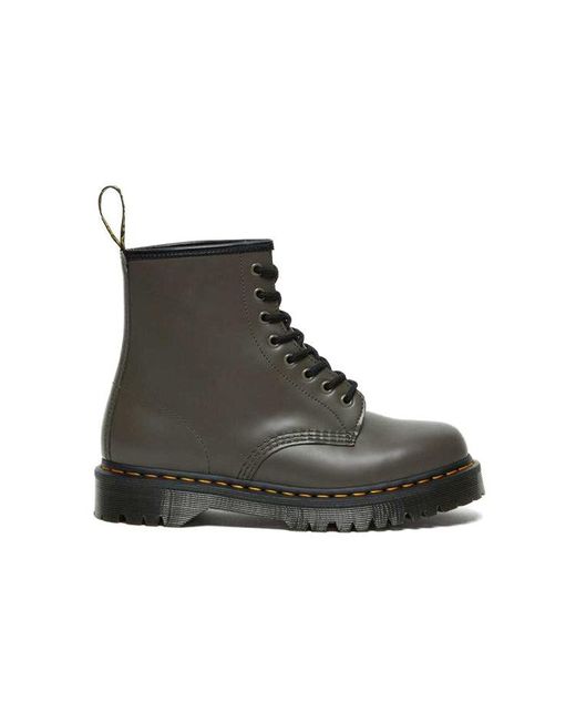 Dr. Martens Black Dr.Martens 1460 Bex Smooth Leather Platform Boots 'Khaki'