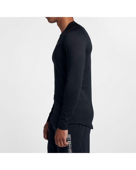 Nike Black Therma Dri-Fit Training Stay Warm Tops for men
