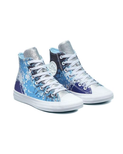 Converse Blue (Wmns) Chuck Taylor All Star High 'Hybrid Shine