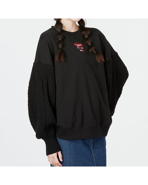 PUMA Black (Wmns) Crew Neck Sweatshirt