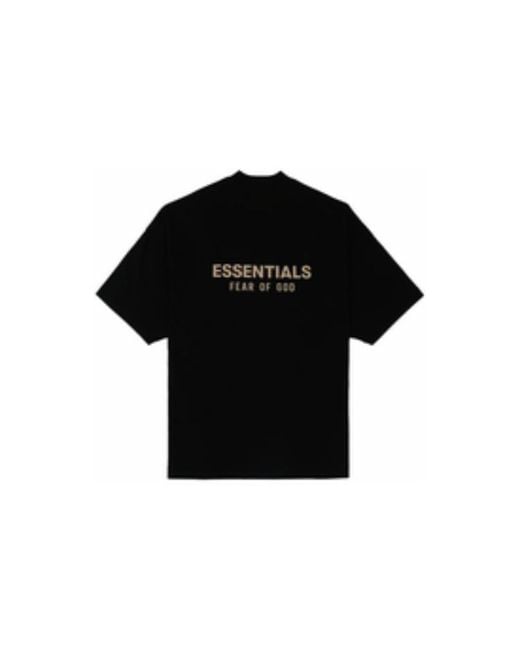 Fear Of God Black Fw23 V-Neck T-Shirt 'Jet' for men
