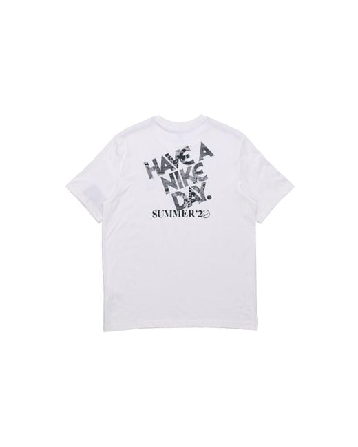 Nike White Sportswear Printing Short Sleeve 'Have A Day' for men