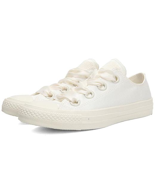 Converse White (Wmns) All Star Big Eyelets Silk Bow