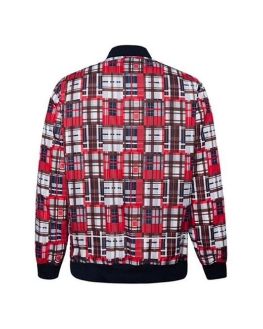 Converse Red Printed Utility Bomber for men