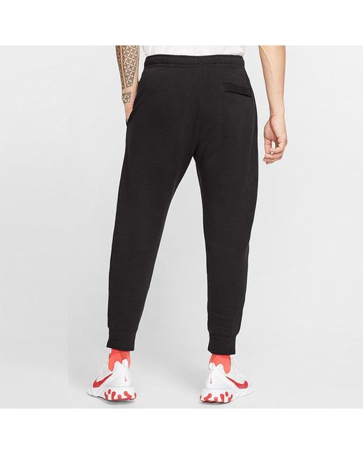 Nike Blue Sports Fleece Lined Knit Bundle Feet Casual Long Pants for men