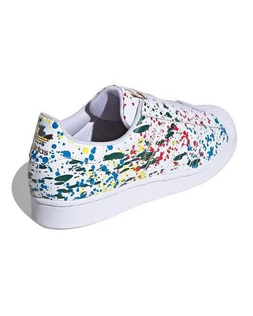 Adidas Blue Superstar 'Splashes, Splatter And Drips for men