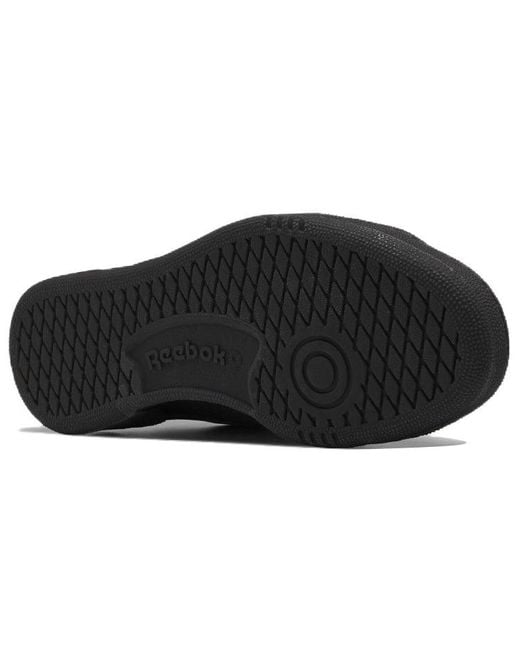 Reebok Black Club C Grounds Low Tops Casual Skateboarding Shoes
