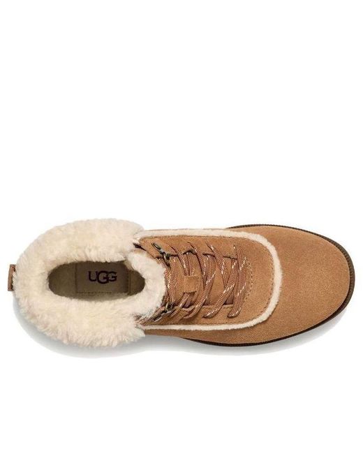 Ugg Brown (Wmns) Bodie Fur Lace Boot 'Chestnut'
