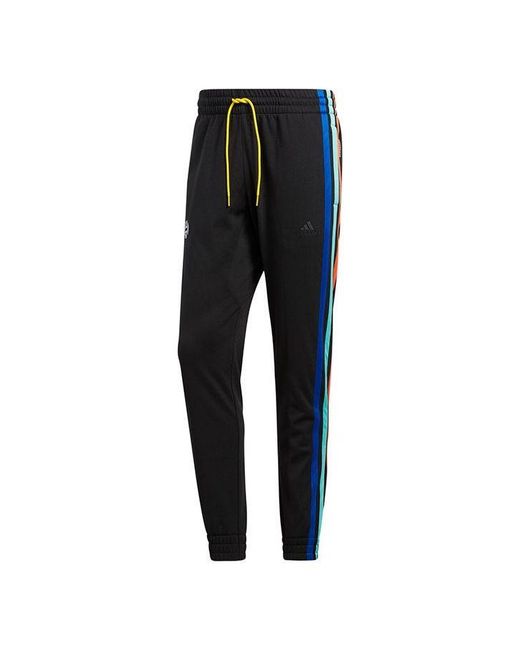 Adidas Black Harden Fle Pant Basketball Polar Fleece Bundle Feet Sports Long Pants for men