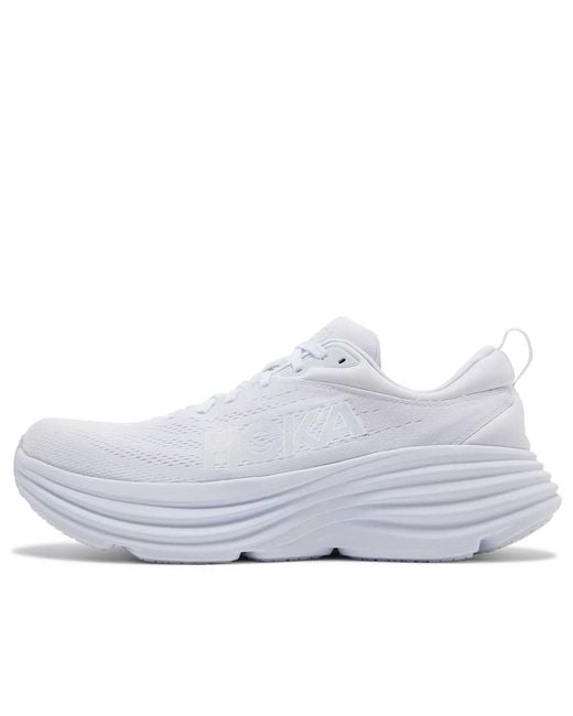 Hoka One One White Bondi 8 'Triple' for men