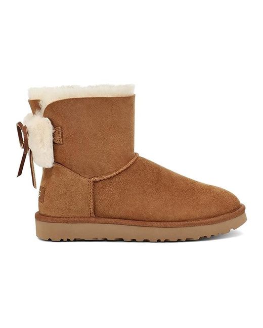 Ugg Brown (Wmns) Classic Dudble Bow Mini
